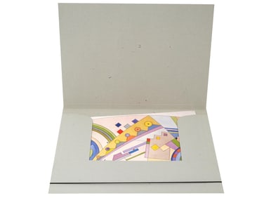 1995 GERMAN ABSTRACT SCREENPRINT BY HEINRICH NEUY