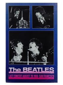 1966 THE BEATLES LAST CONCERT POSTER SAN FRANCISCO