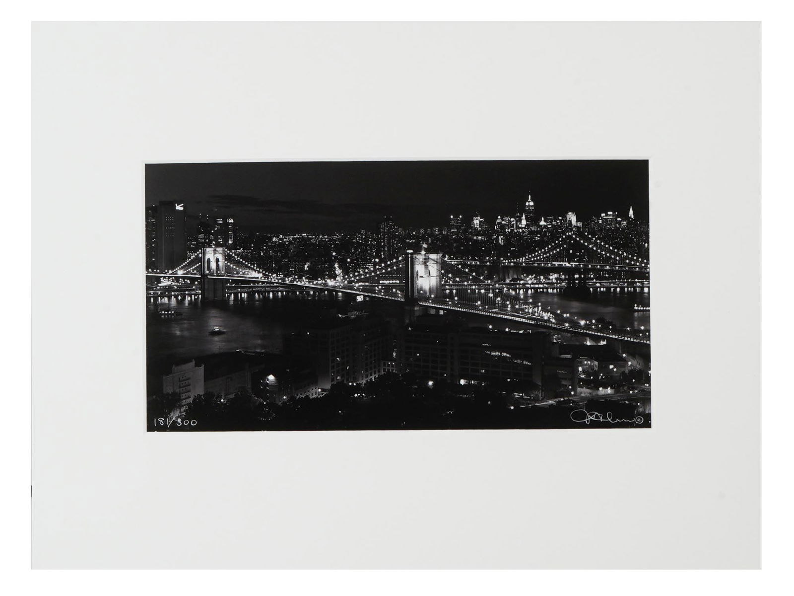 AMERICAN CITYSCAPE ART PRINT BY MICHAEL J LEU SIGNED (1 of 6)