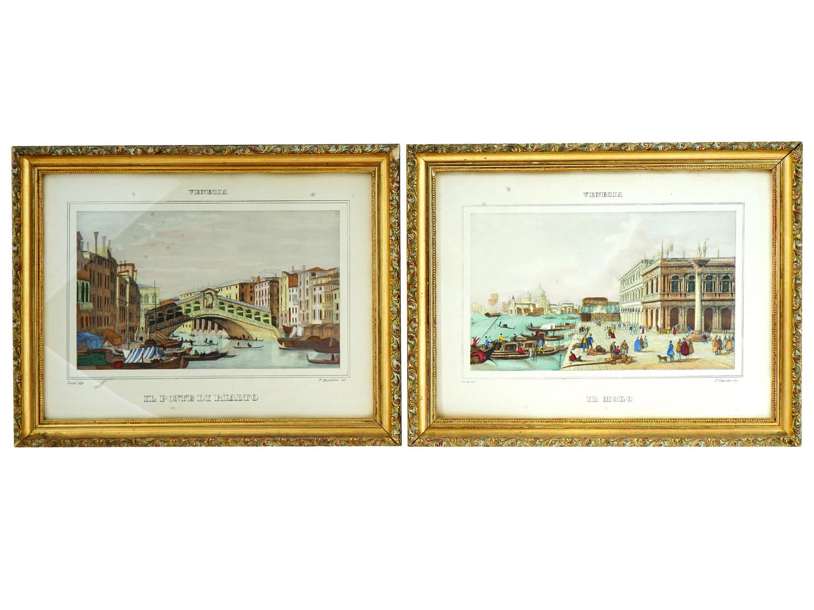 COLOR LITHOGRAPHS OF ANTIQUE VENETIAN LANDSCAPES (1 of 11)