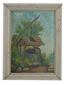 WATER FOUNTAIN OIL PAINTING BY NINA BELLE MORRIS