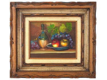 VINTAGE AMERICAN OIL PAINTING ON CANVAS BY SIMON