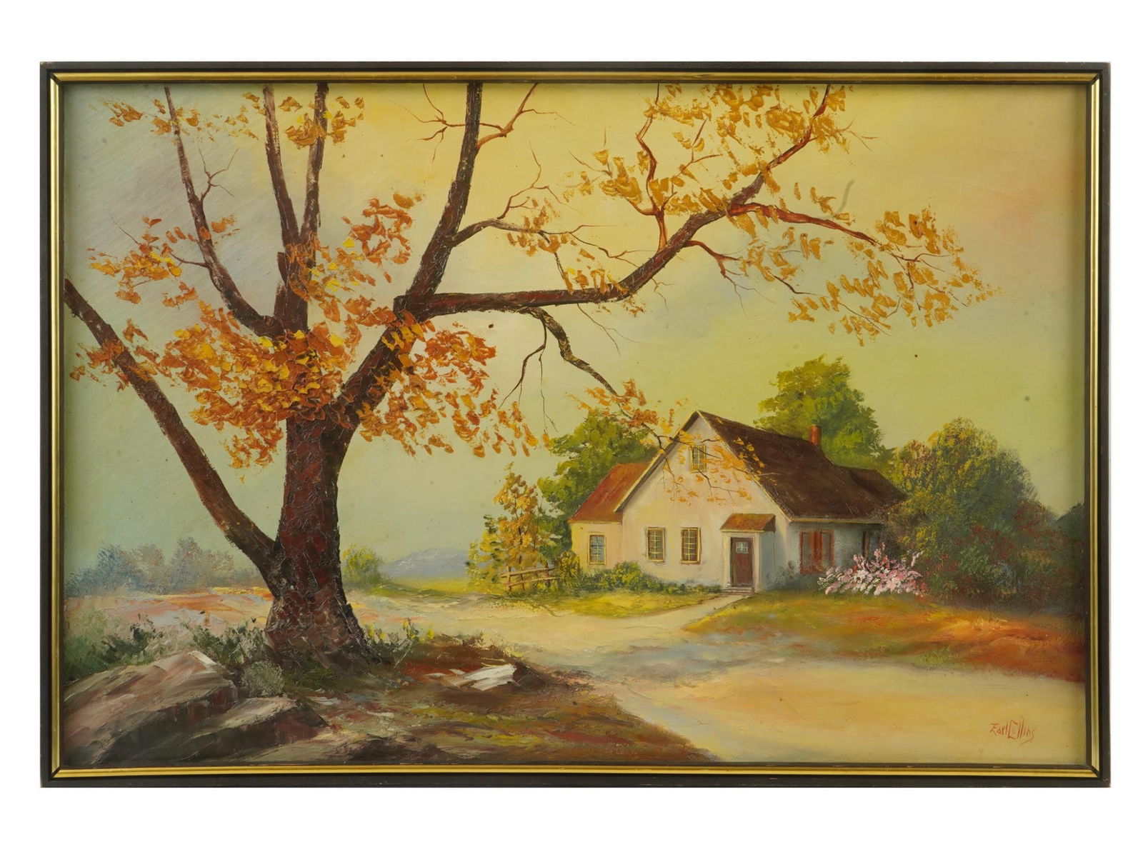 AMERICAN LANDSCAPE OIL PAINTING BY EARL COLLINS (1 of 4)