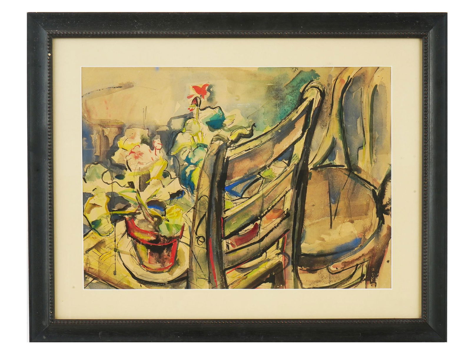 FRENCH STILL LIFE WATERCOLOR PAINTING BY JEAN DUFY (1 of 4)