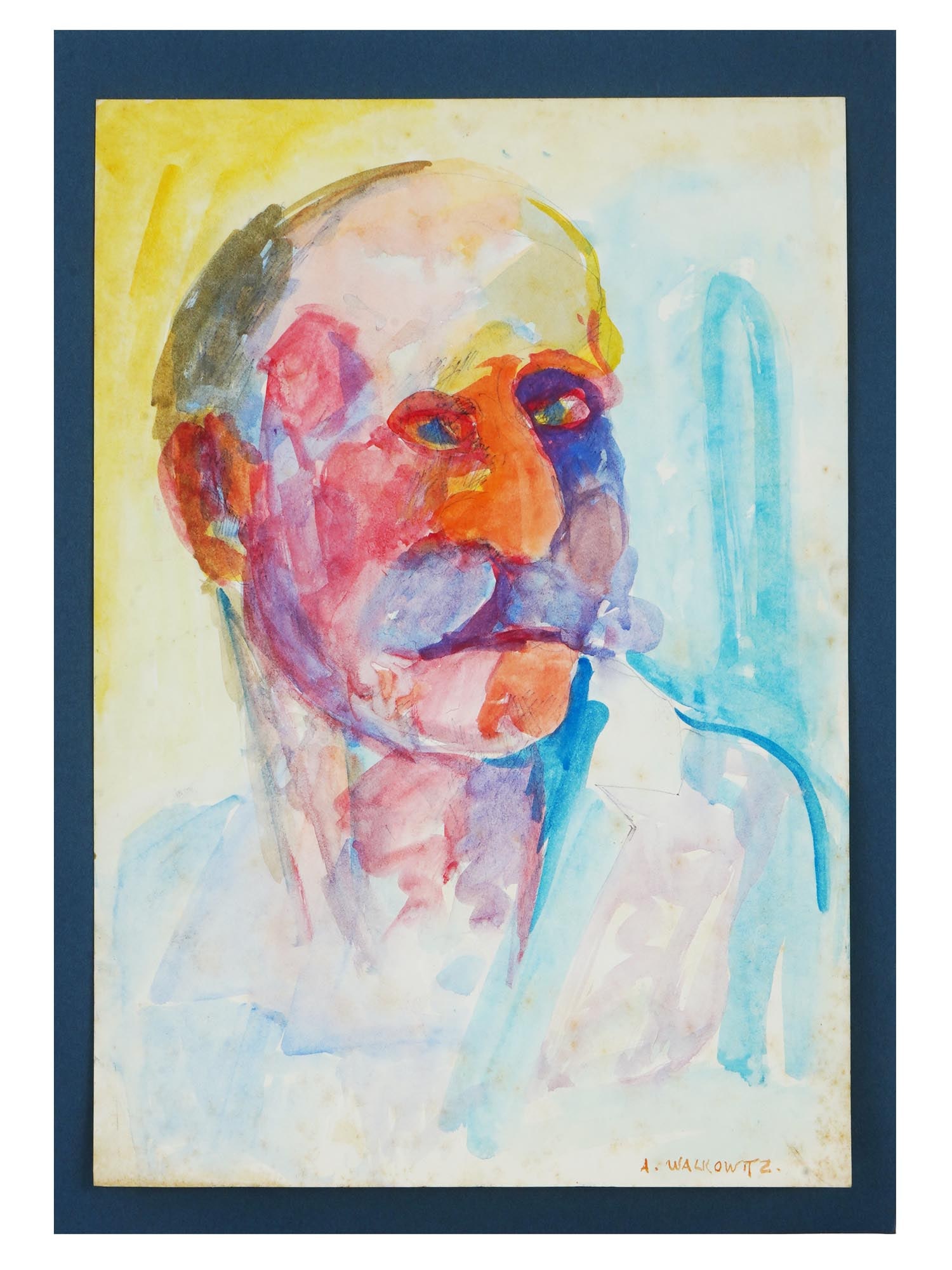 PORTRAIT WATERCOLOR PAINTING BY ABRAHAM WALKOWITZ (1 of 4)