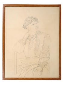 FEMALE PORTRAIT PAINTING SIGNED P MARTIN 1984