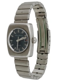 SETH THOMAS AUTOMATIC STAINLESS STEEL WRISTWATCH