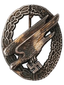 WWII NAZI GERMAN NSDAP LUFTWAFFE PARATROOPER BADGE