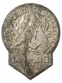 PRE WWII NAZI GERMAN SA LEIPZIG RALLY EVENT BADGE