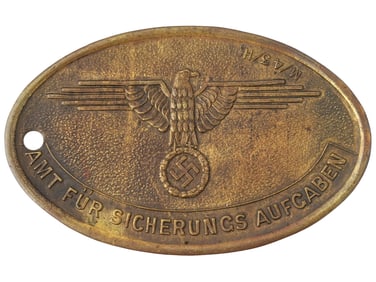 PRE WWII NAZI GERMAN WAFFEN SS HEIMWEHR DANZIG ID TAG