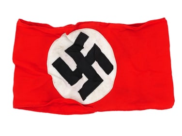 WWII GERMAN NSDAP MEMBERS ARMBAND WITH SWASTIKA