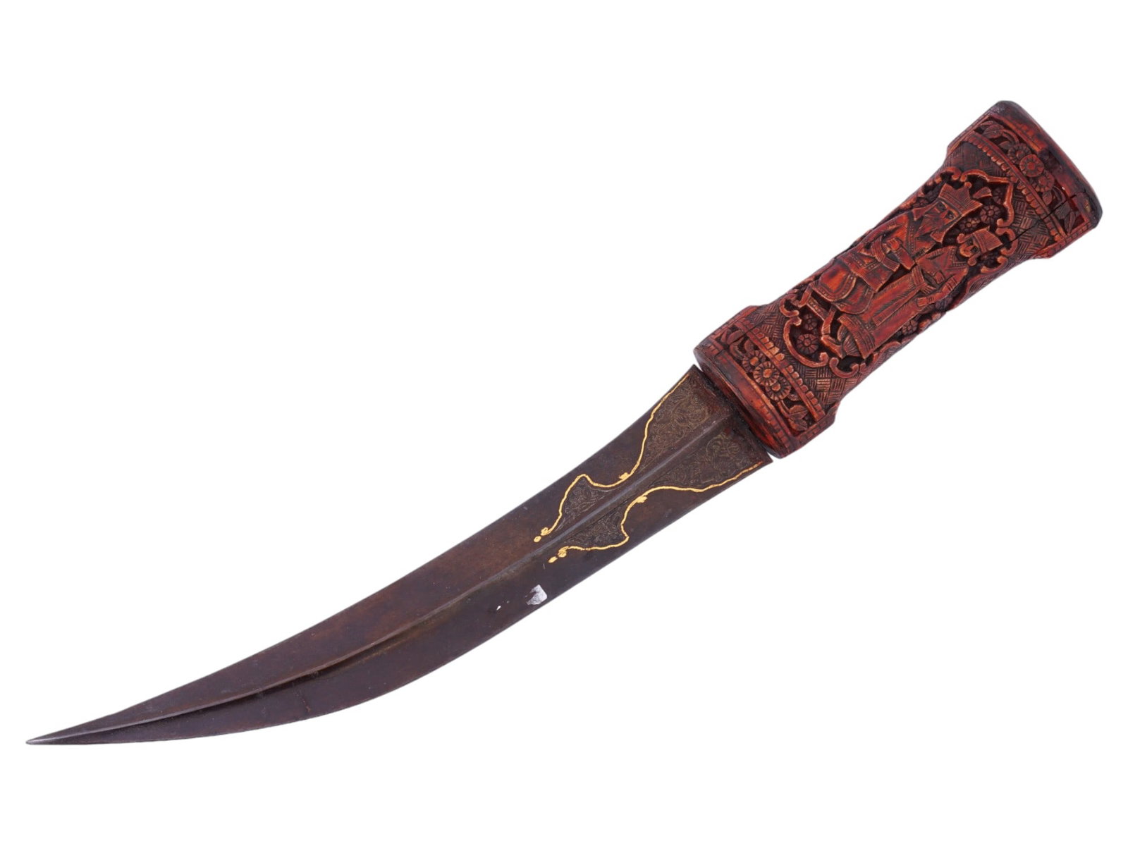 ANTIQUE ISLAMIC PERSIAN JAMBIYA DAGGER 20TH C (1 of 7)