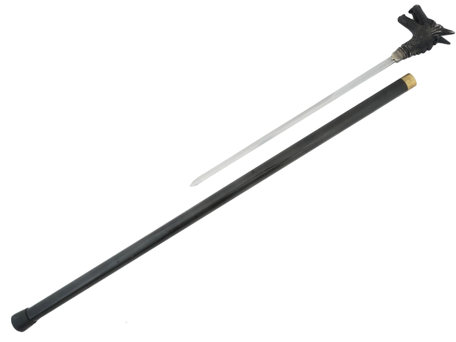 CHINESE SWORD CANE WITH DRAGON HEAD HANDEL (1 of 5)