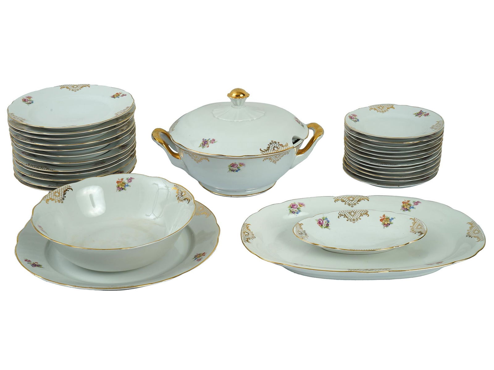 GERMAN SHUMANNN ARZBERG PORCELAIN TABLEWARE SET (1 of 12)
