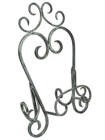 VINTAGE WROUGHT BRONZE TABLETOP EASEL OR HOLDER
