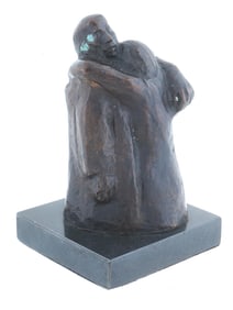 VINTAGE BRONZE SCULPTURE DER ABSCHIED BY KATHE KOLLWITZ