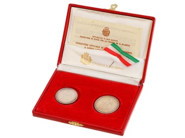 1992 SUMMER OLYMPICS SAN MARINO SILVER COINS IOB