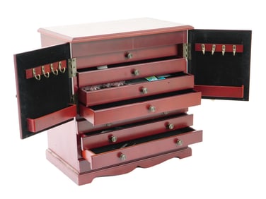 THOMAS PACCONI CLASSICS WOOD JEWELRY BOX W ACCESSORIES