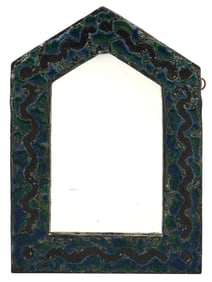 VINTAGE FRENCH CERAMIC MIRROR BY LES ARGONAUTES