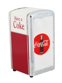 AMERICAN COCA COLA NAPKIN HOLDER DISPENSER 1992