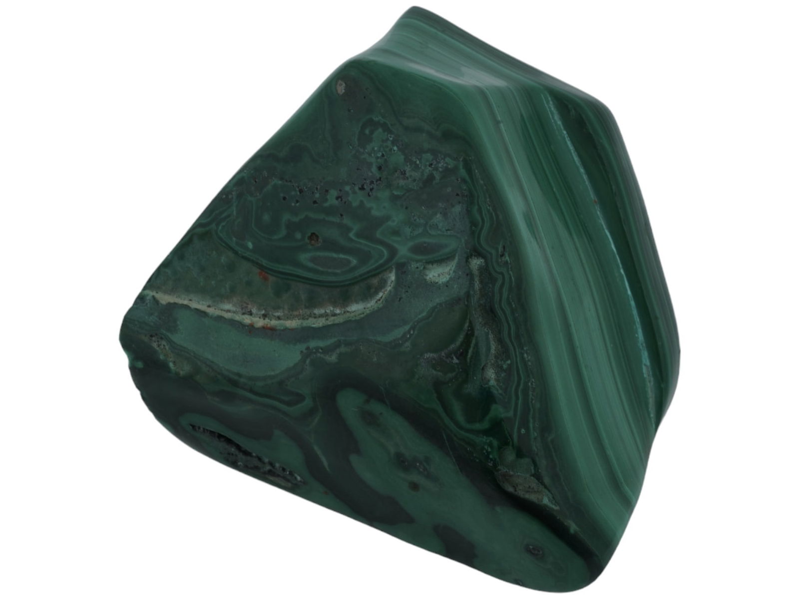 VINTAGE PAPERWEIGHT MADE OF NATURAL MALACHITE SLAB (1 of 6)