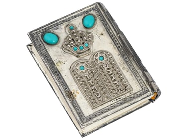 VINTAGE JUDAICA PRAYER BOOK OF PSALMS TURQUOISE COVER