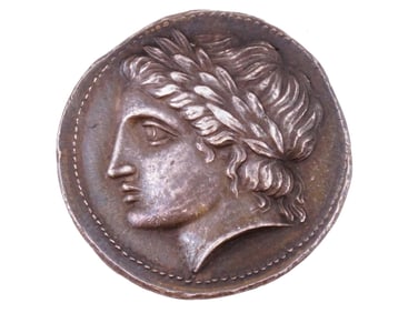 ANCIENT GREEK TETRADRACHM APOLLO SILVER COIN