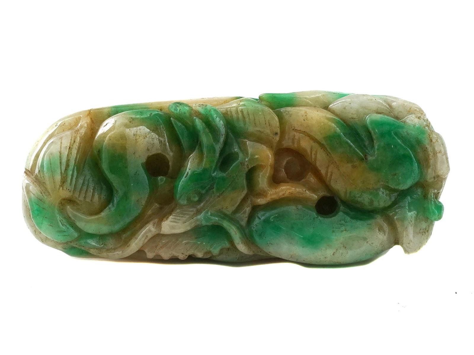 ANTIQUE CHINESE CARVED JADE AMULET CA EARLY 2OTH C (1 of 6)