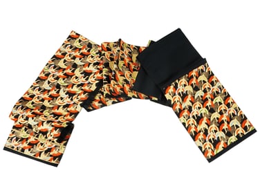 VINTAGE JAPANESE WOMENS EMBROIDERED KIMONO OBI BELT