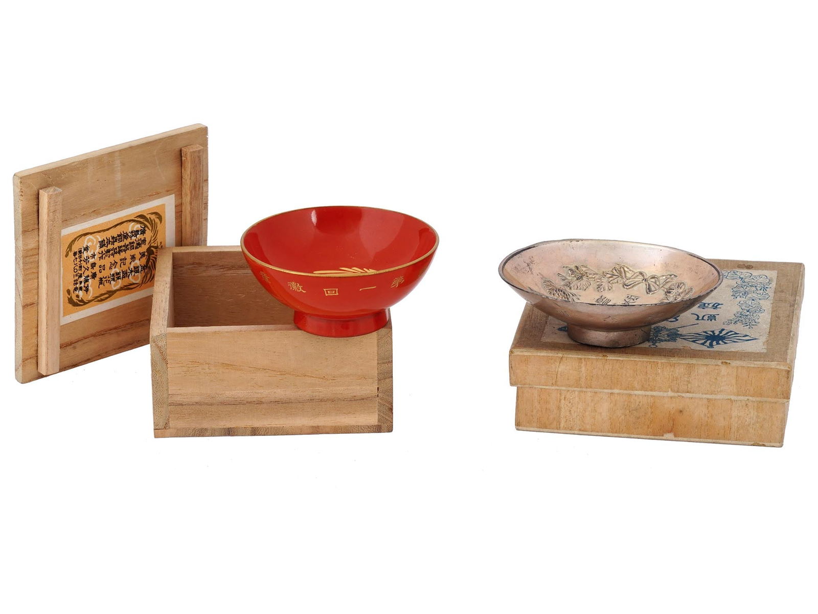 JAPANESE MILITARY RUSSO JAPANESE WAR POTTERY SAKE CUPS (1 of 8)