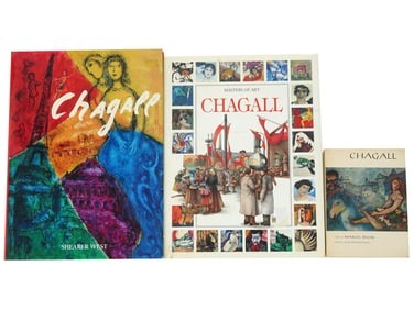 THREE ILLUSTRATED BOOKS DEDICATED TO  MARC CHAGALL