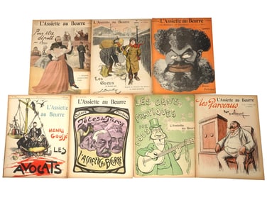 1902 FRENCH L ASSIETTE AU BEURRE MAGAZINE ISSUES