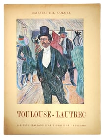 1958 ITALIAN HENRI DE TOULOUSE LAUTREC ART ALBUM