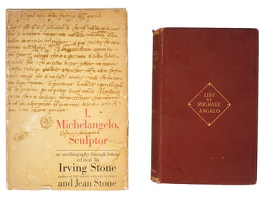 ANTIQUE AND VINTAGE BIOGRAPHY BOOKS MICHELANGELO