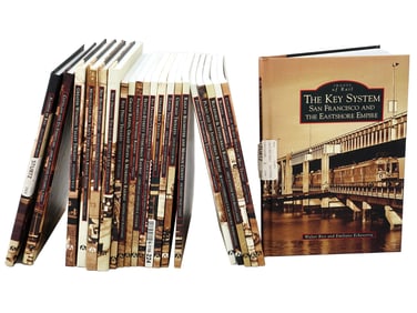 GROUP OF IMAGES OF RAIL AMERICAN HISTORY BOOK SERIES