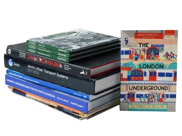 LOT BRITISH EUROPEAN RAILWAY SUBWAY TRANSPORT BOOKS