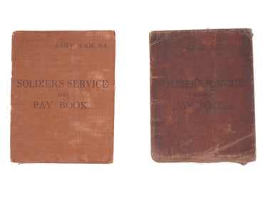 WWII BRITISH ARMY SOLDIERS SERVICE AND PAY BOOKS