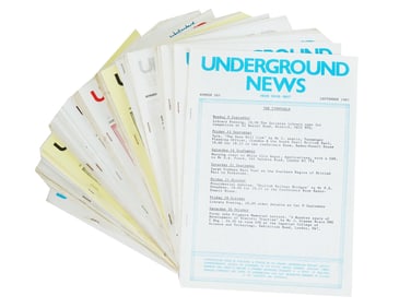 VINTAGE LONDON UNDERGROUND NEWS MAGAZINE ISSUES