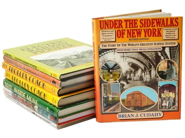 LOT OF AMERICAN RAILWAYS TROLLEYS BOOKS MAGAZINES