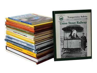 LOT OF AMERICAN RAILWAY TROLLEY TRANSPORT BOOKS