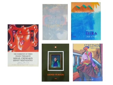 VINTAGE RUSSIAN ARTISTS BOOKS AND CATALOGS