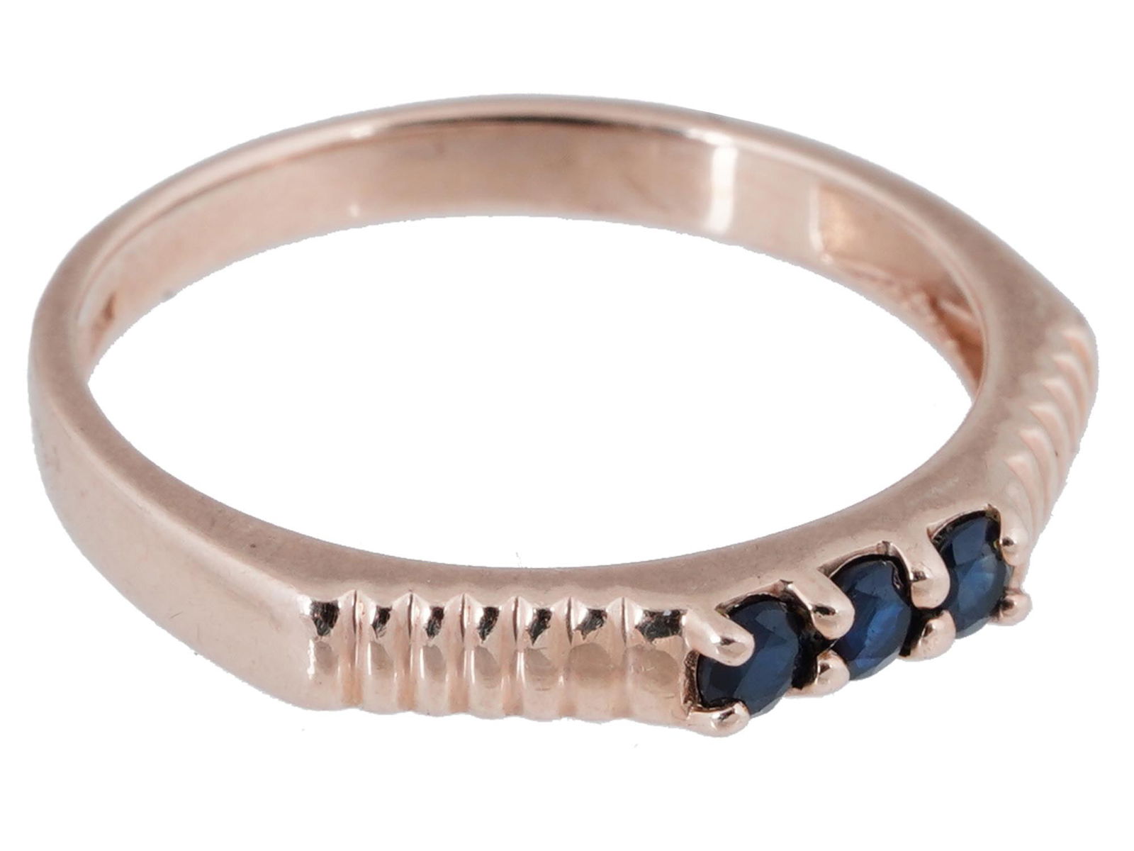 VINTAGE 14K GOLD AND BLUE SAPPHIRE RING (1 of 5)