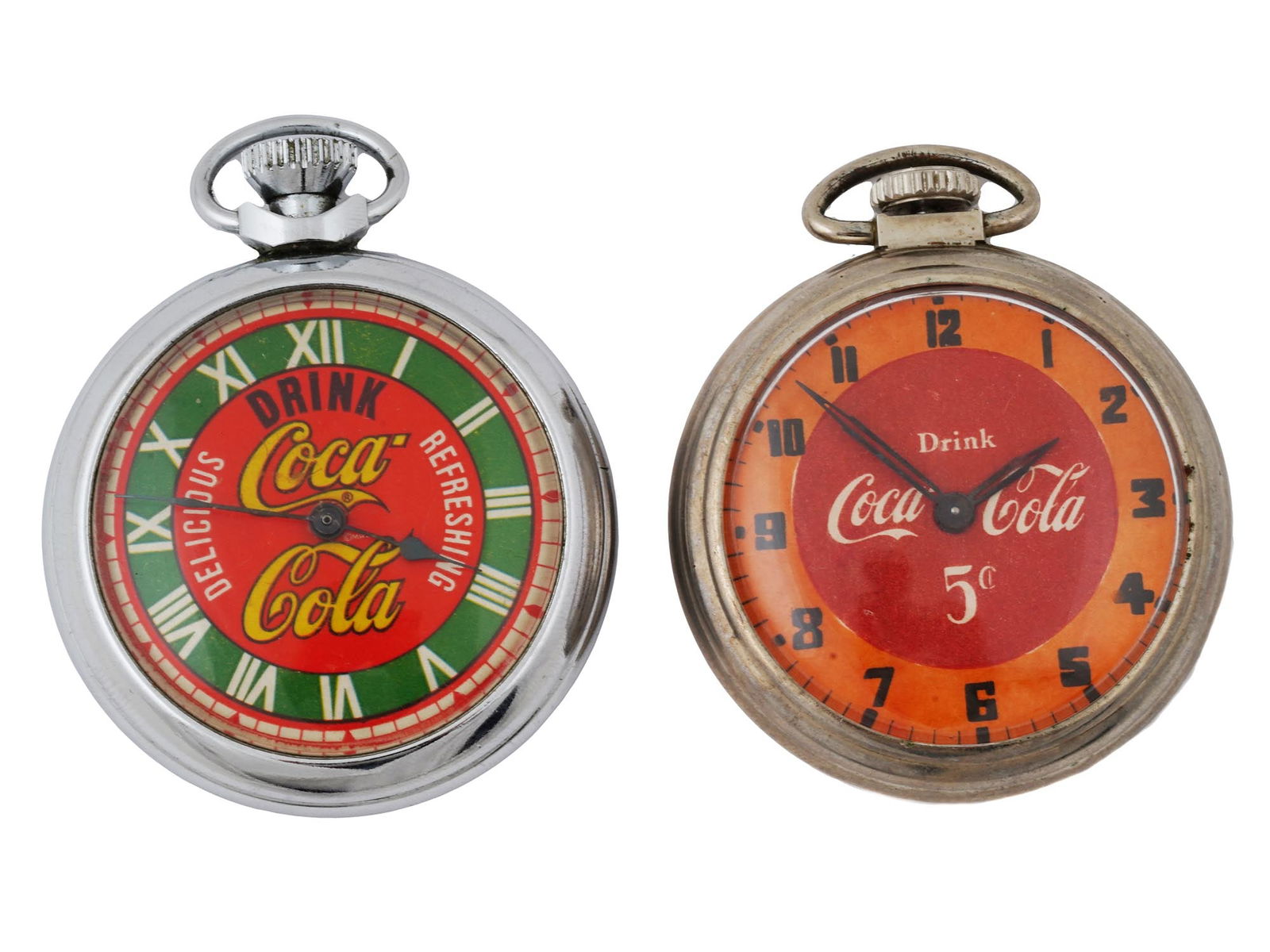 LOT OF TWO VINTAGE COCA COLA STOPWATCHES (1 of 5)
