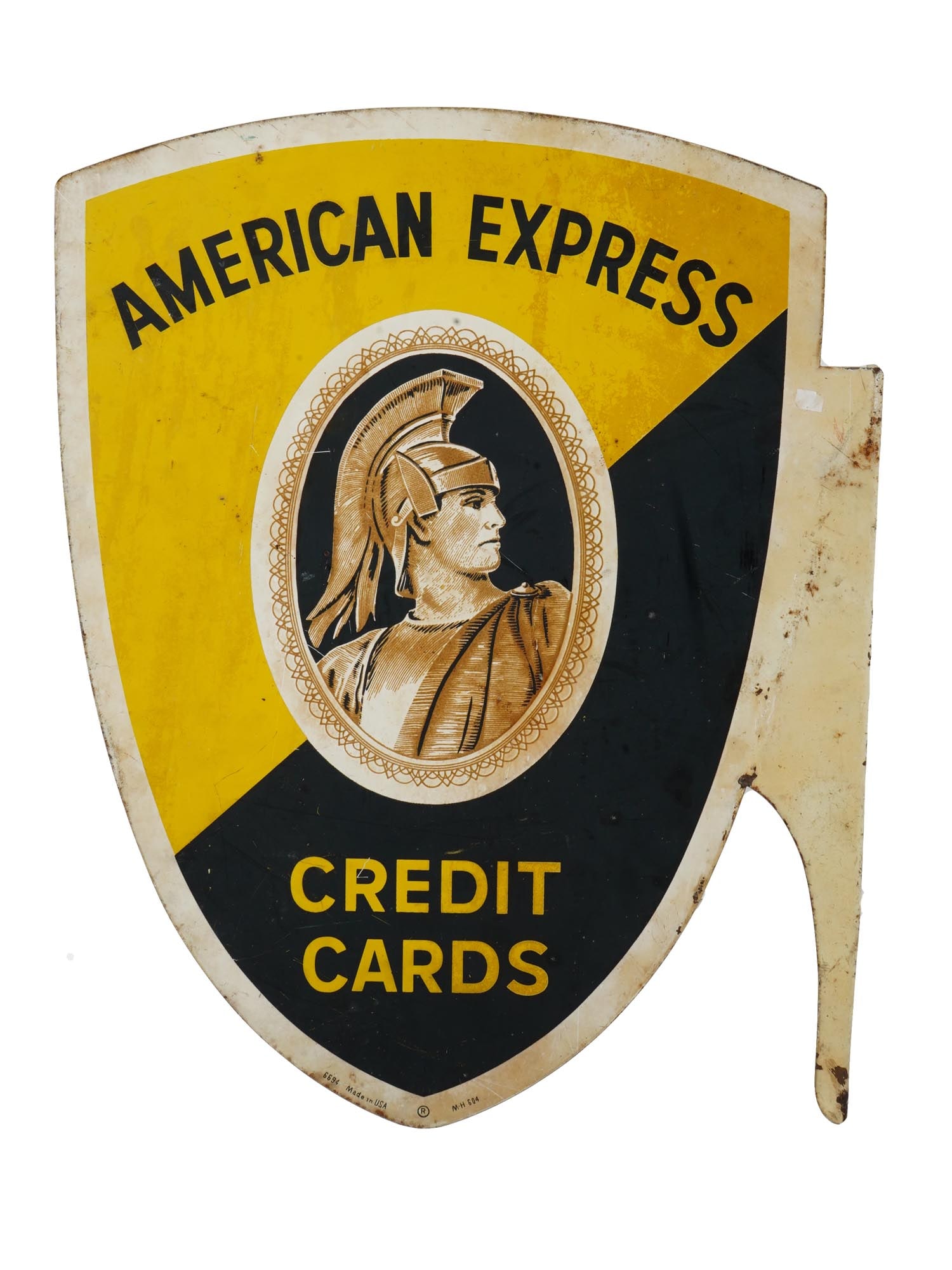 1958 VINTAGE AMERICAN EXPRESS GAS STATION METAL SIGN (1 of 4)