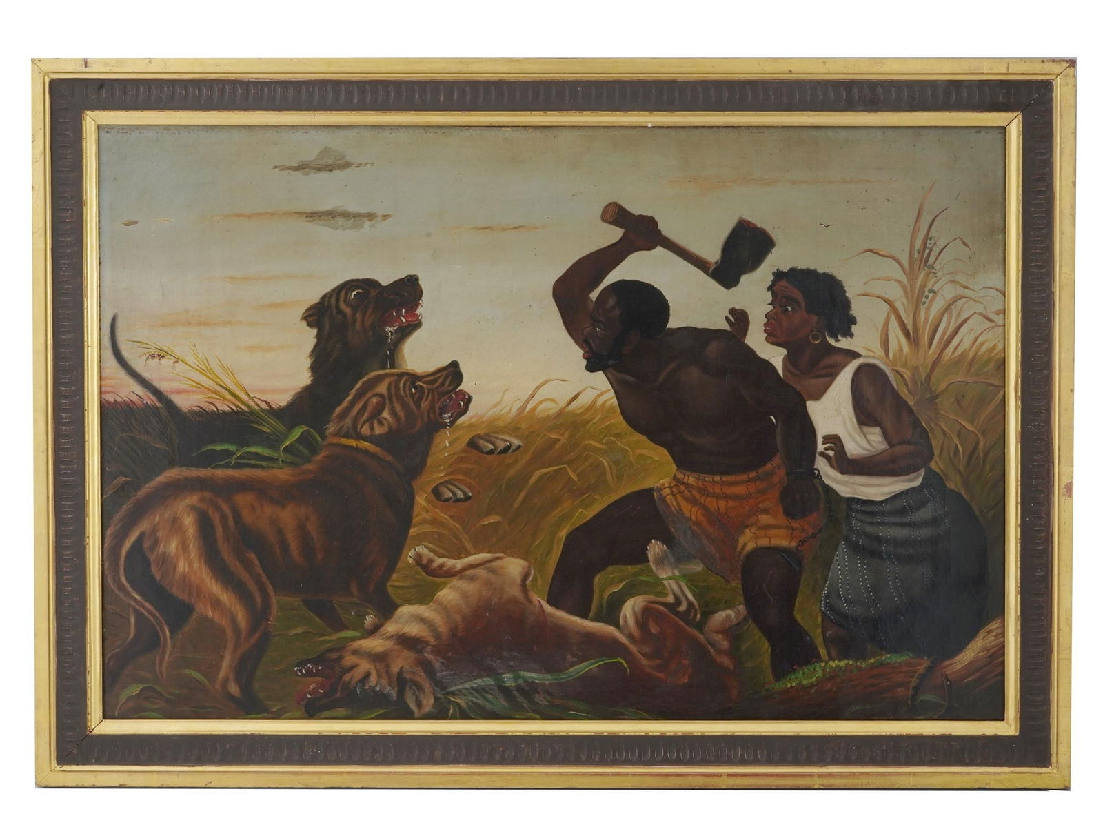 ANTIQUE ENGLISH OIL PAINTING AFTER RICHARD ANSDELL (1 of 7)