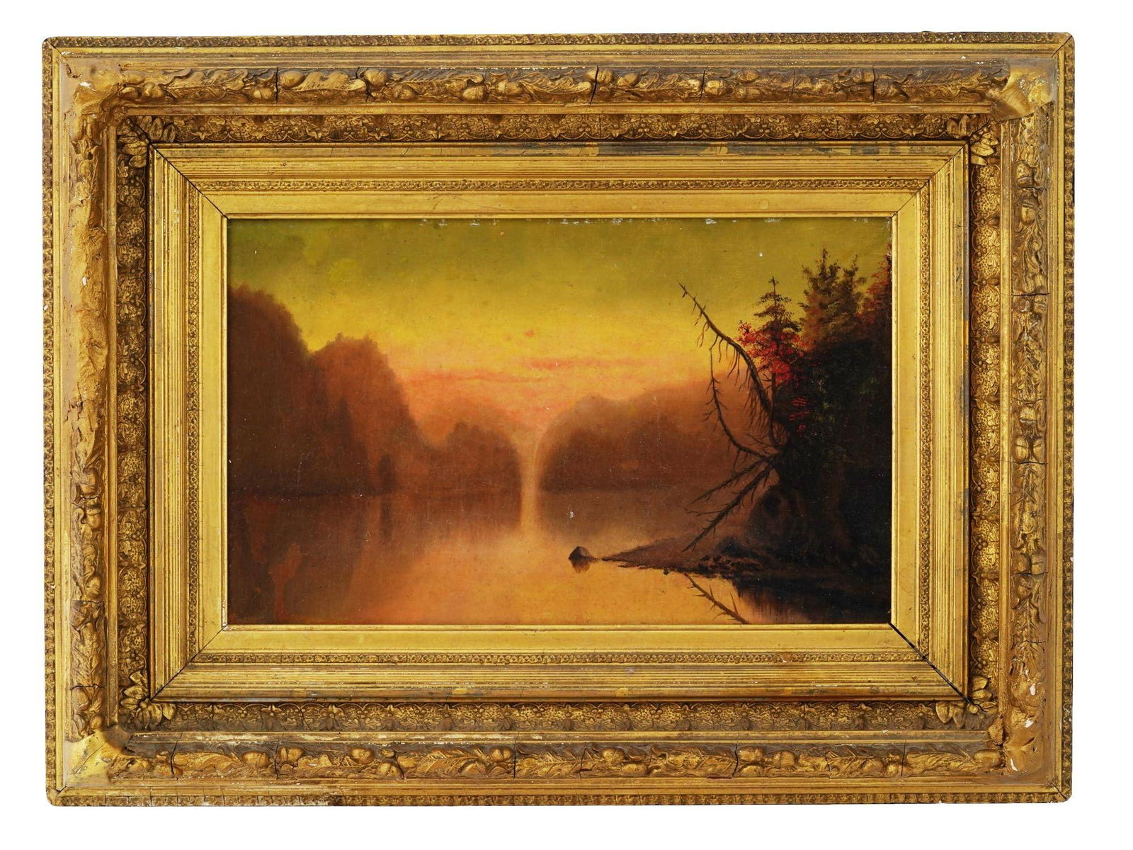AMERICAN HUDSON RIVER SCHOOL LANDSCAPE OIL PAINTING (1 of 5)