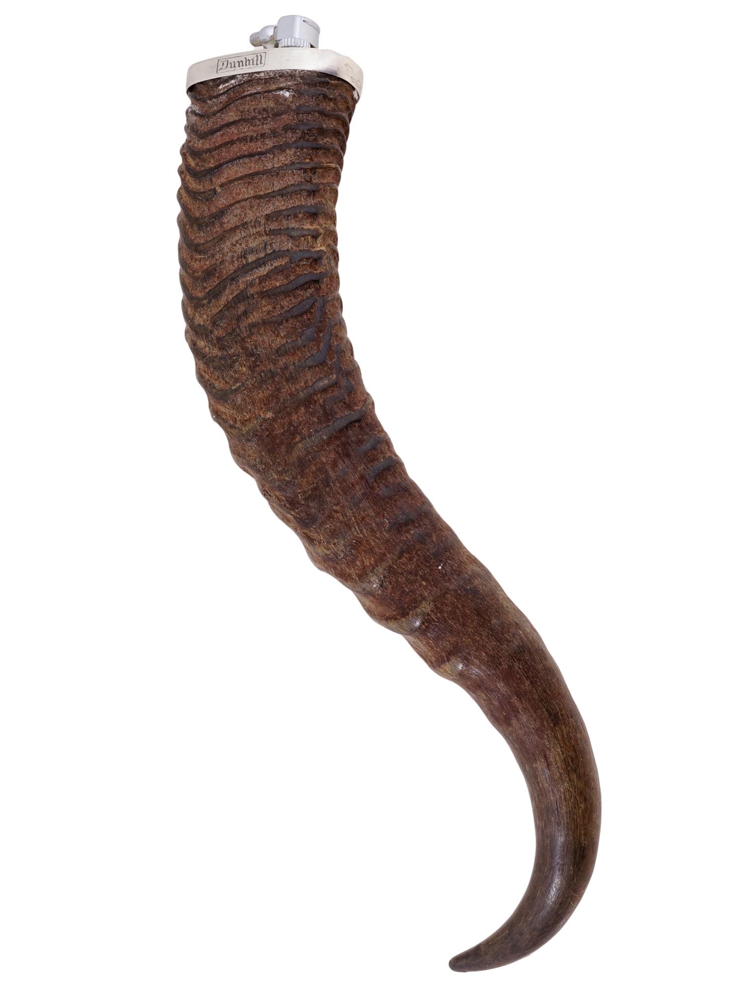 VINTAGE BRITISH DUNHILL SILVER AND HORN LIGHTER (1 of 10)