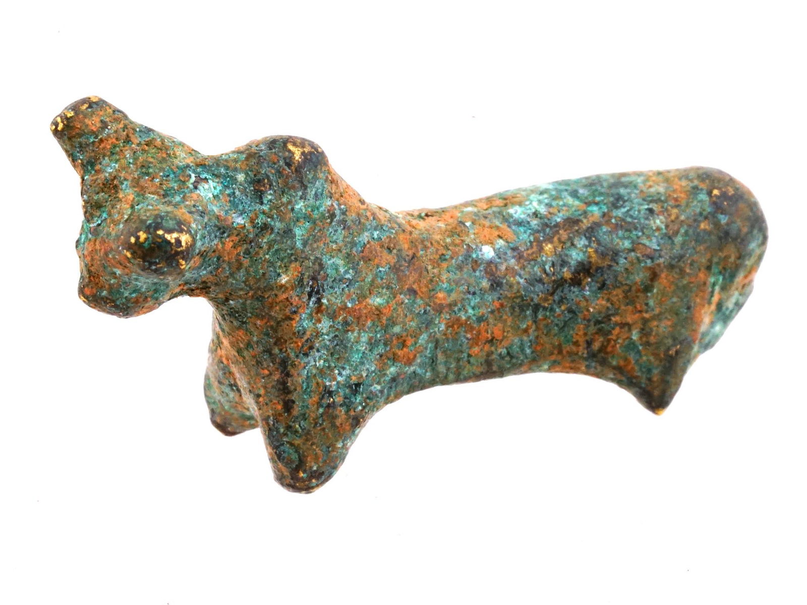 ANCIENT ARCHEOLOGICAL LURISTAN BRONZE BULL FIGURINE (1 of 7)