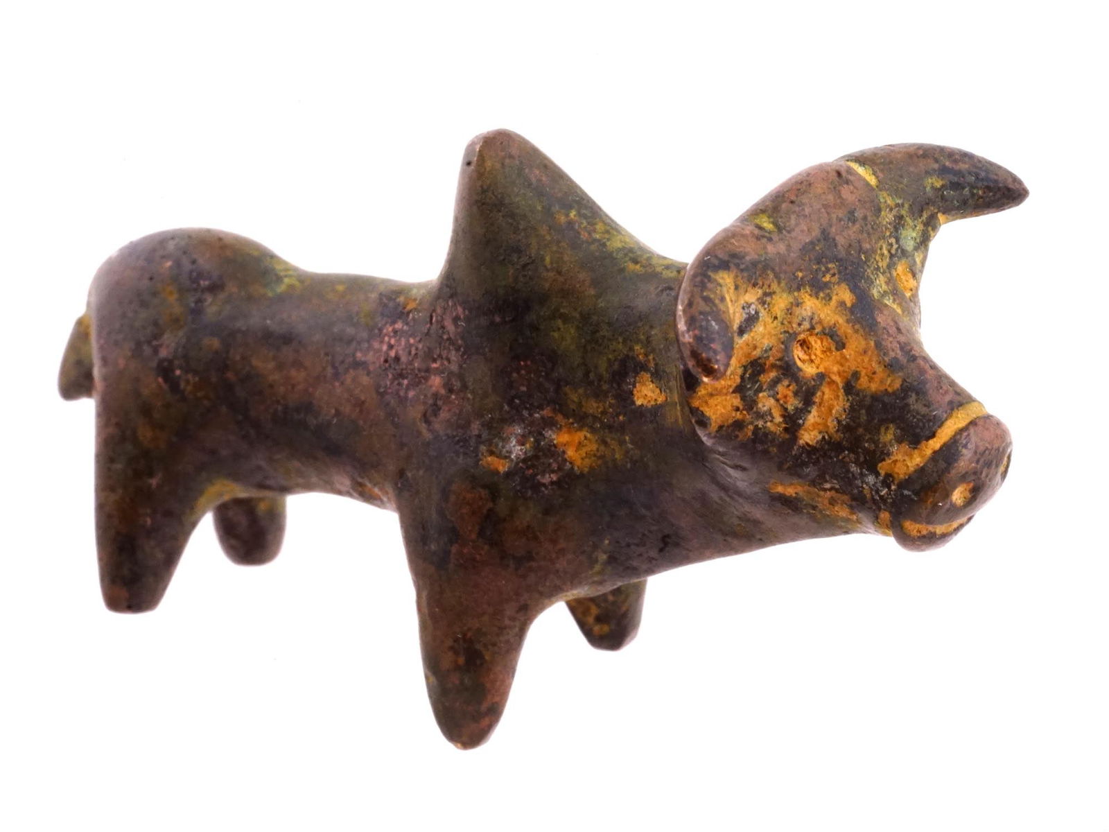 ANCIENT BRONZE AGE HITTITE BRONZE ZEBU BULL SCULPTURE (1 of 6)