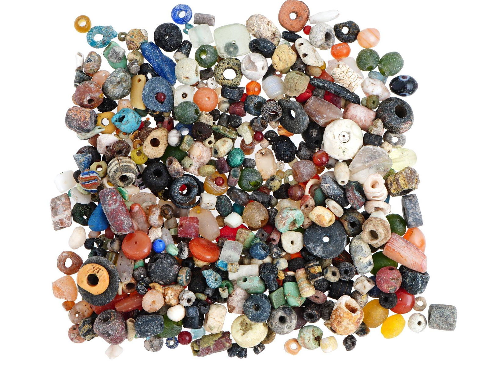 ANCIENT ROMAN AND EGYPTIAN GLASS STONE BEADS (1 of 4)